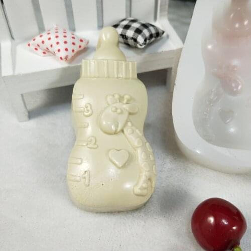 QT0269 PRZY Babys Bottle Soap Mold Silicone Mold Feeding Bottle Gypsum Chocolate Candle Molds Soap Mould Clay Resin