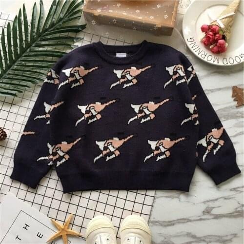 Tonytaobaby Spring and Autumn New Baby and Boy Pullover Loose Cotton Sweater Top