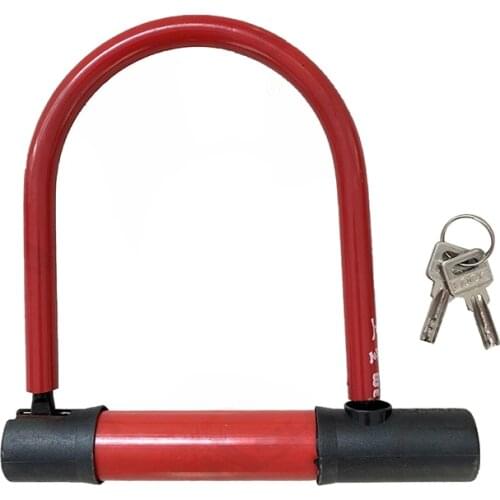 Bicycle Bike U Lock Motorcycle Cycling Scooter Security Steel Chain with 2 Keys