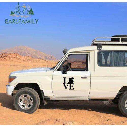 EARLFAMILY 58cm x 58cm Love Police Shield Sticker Vinyl Decal Car Truck Door Protector Law Support RV VAN Big Car Stickers