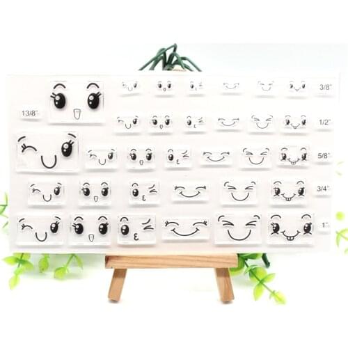 VYUTXA Cute Face Clear Stamps Scrapbook Paper Craft Clear stamp scrapbooking