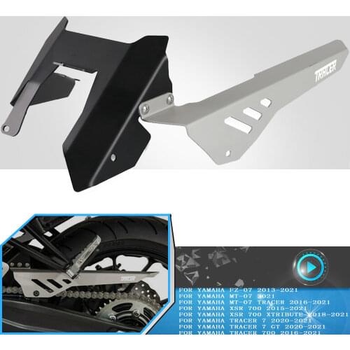 For YAMAHA TRACER 7 7GT 2020 2021 Motorcycle Chain Guard Chain Belt Cover Guard Protector Tracer 700 2016 2017-2021 Rear Fender