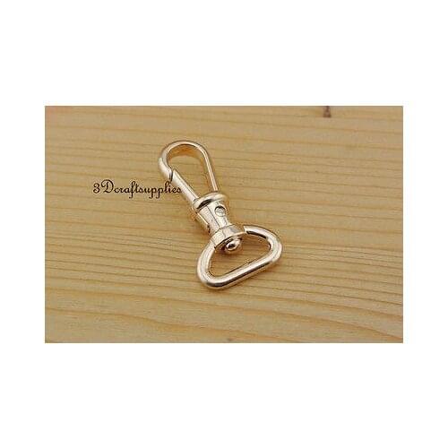 Lobster Clasps Clips Claw purse hooks Swivel snap hook gold 12 mm 8pcs AC74