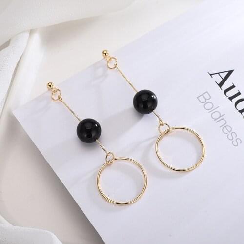 925 Sterling Silver Ersonalized Round Silver Drop Earrings New Fashion Long Womens Earrings Beautiful Jewelry