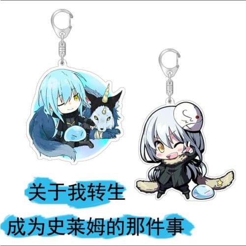 1pc anime that Time I Got Reincarnated as a Slime cute keyring key holder keychain