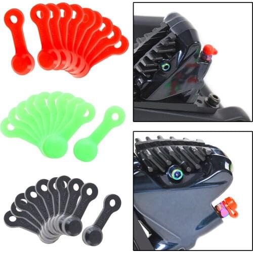 10pcs/set Bike Motorcycle Dust Bleed Nipple Brake Screw s Brake Caliper Cover Motorcycle Valve Rubber Dust