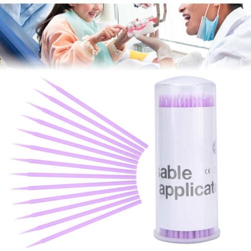 100pcs Dental Brush Disposable Micro Applicator Brushes Dental Oral Dentist Accessory Teeth Care Dental Equipment Lab Supplies