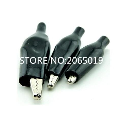 30PCS Black Alligator clip Little crocodile entrainment sheath/Power clamp/sheath clip