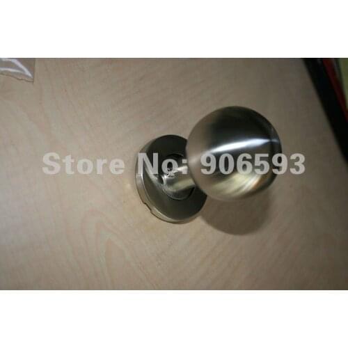 6pairs lot free shipping Modern stainles steel round door knobs