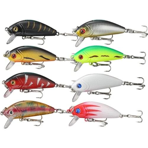 8x Fishing Lures Crankbait Surface Topwater Bait Lifelike Poppers Swimbait for Saltwater Freshwater Snakehead Bass Lure
