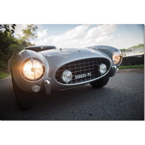 Jaguar D Type Car Poster Canvas Cloth Fabric Print Painting for Home Decor Wall Art Picture