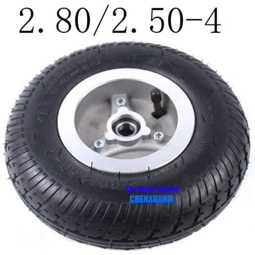 Free Shipping High Performance 2.80/2.50-4 Tire Solid Wheel 9Inch for Electric Scooter Trolley Trailer and Wheelchair Hand Truck