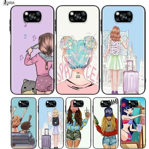 Black TPU Soft Silicone Cover My Girl Friends for Xiaomi Mi Note 10T 10 Ultra 9T 9 8 Pro Lite SE 5G Phone Case