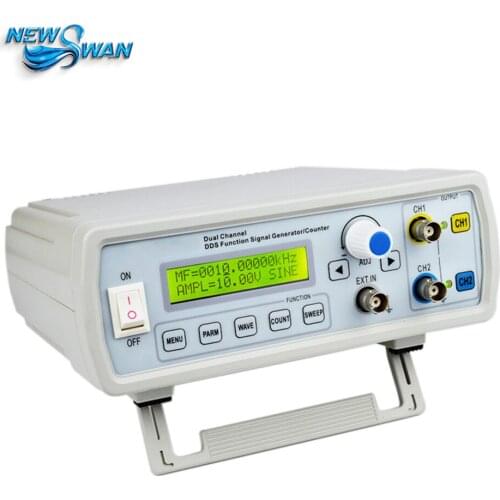 12MHz Digital DDS Dual-channel Function Signal Generator Arbitrary Waveform/Pulse Frequency Meter 12Bits 250MSa/s Sine Wave