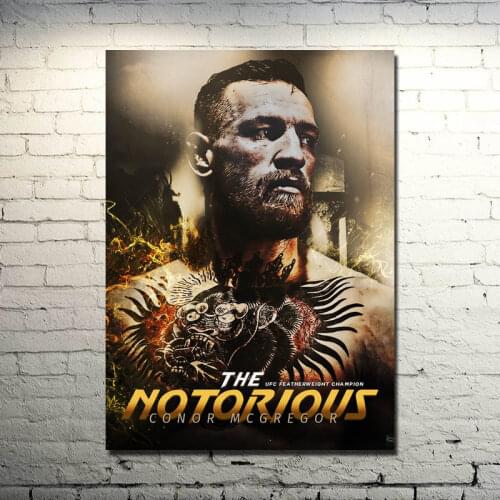 Conor McGregor Featherweight Champion Art Silk Poster Boxing Picture For Room Decor
