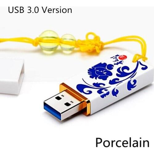 2020 NEW Custom LOGO Porcelain USB 3.0 Memory Flash Pendrive Flash Stick With Original Box