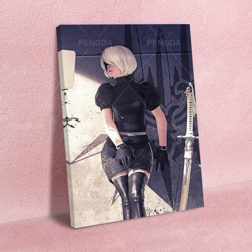 Canvas HD Prints NieR:Automata Poster Wall Art Adventure Game Character Home Decoration Painting Modular Pictures Living Room
