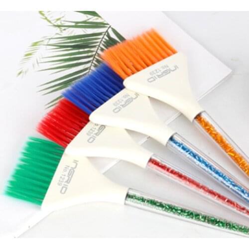 Coloring Hair Dye Brushes Plastic Easy Clean Mixing Bowl Home Salon Barber Tinting Brush Hairdressing DIY Haircut Accessories