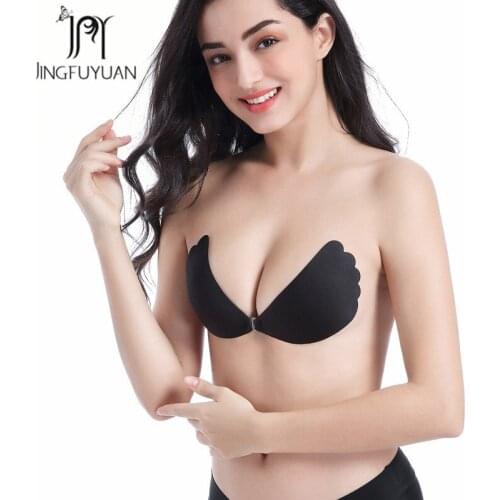 Adhesive Bra Push Up Lingerie 2019 New Arrival Underwear Strapless Bras Plus Size Push Up Bra For Women Wing Shape Invisible Bra