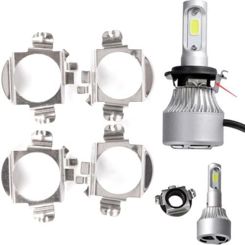 2Pcs 1cm x 4cm x 5cm H7 LED Car Headlight Bulb Base Holder Adapter Socket for Universal Auto Headlamp Mount Stand