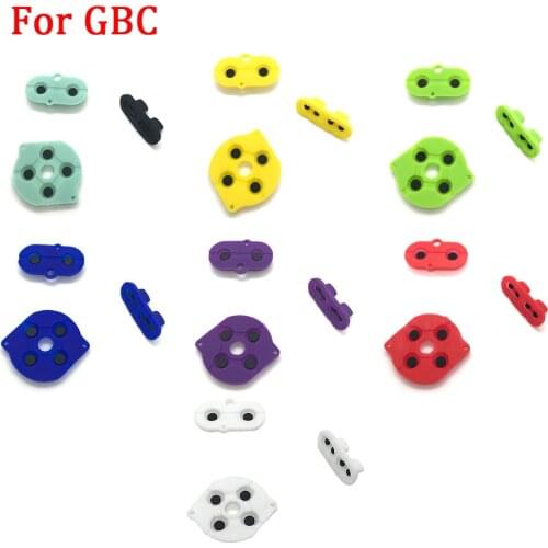 New Silicone GBC Button Conductive Pad for Nintendo GameBoy Color A B D-pad Select Start Rubber Button Pads keypad for GBC