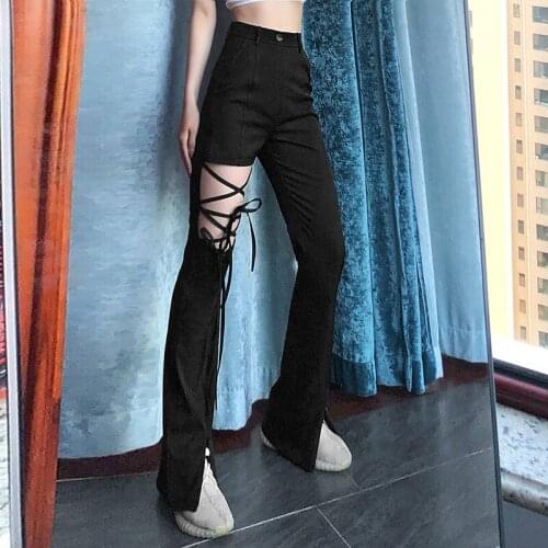 Qybian Women's Flared Trousers
