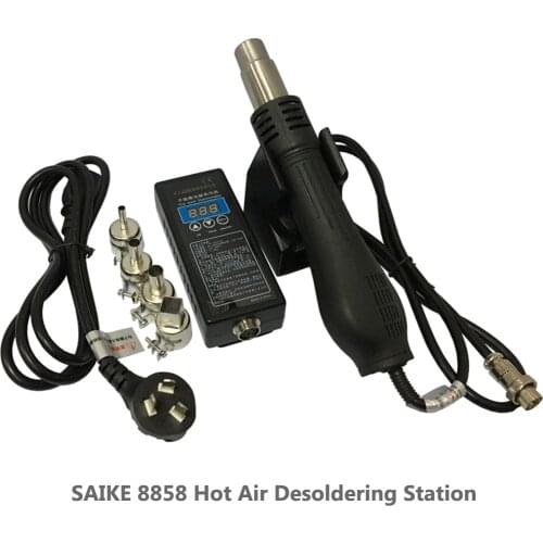 SAIKE 8858 Heat gun Hot air desoldering station Hot air gun rework station 220V