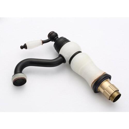 Bathroom Faucet Antique Bronze Finish Brass Basin Sink Solid Brass Faucets Singl