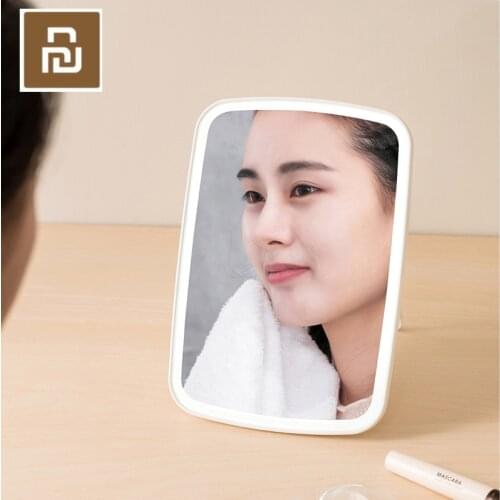 Youpin Desktop LED Makeup Mirror Touch-sensitive Control LED Natural Light Fill Adjustable Angle Long Battery Life