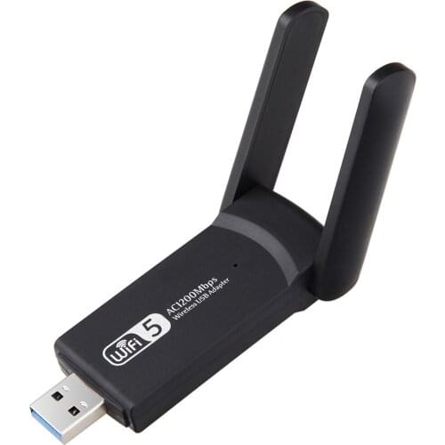 1200Mbps USB Wifi Adapter 2.4Ghz + 5.8Ghz Dual Band Wi-fi USB Dongle AC Network Card USB 3.0 Wifi Antenna 802.11ac/b/g/n