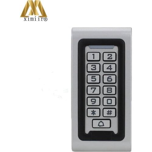 Waterproof Metal Keypad 13.56Mhz IC Card Standalone Door Access Control System M06 Card Access Controller