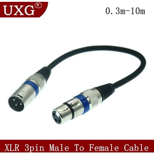 XLR Cable Microphone Cannon Plug XLR Cable Guitar Cable Extension Mikrofon Cable for audio Mixer Amplifiers 0.3M-10M