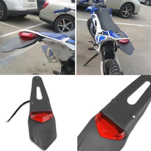 Dirt Bike Fender LED Stop Rear Tail Light For Yamaha XT225 XT 225 XT250 XT 250 XT 225 250 DT125 DT 125 DT200 DT 200 DT 125 200