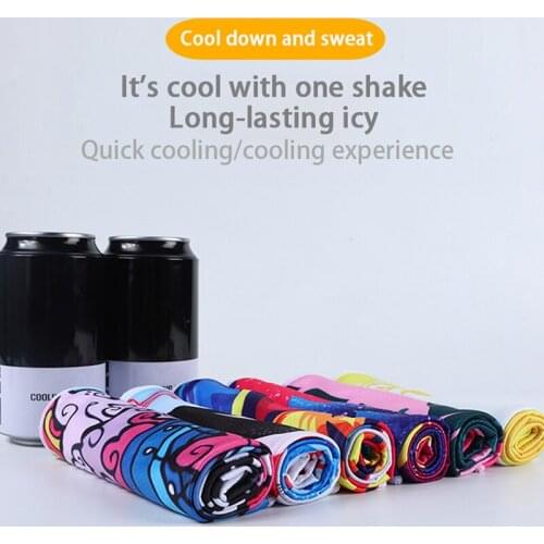 1PC Sports Exercise Sweat Summer Ice Cold Towel PVA Cooling Towel 6 Color For Choice