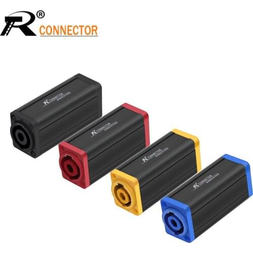 10pcs New Arrival 4PIN Speakon/PowerCon Coupler Adapter Extender Audio Speaker Panel mount straight connector 4colors available