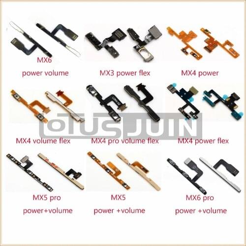 10pcs new Power Volume switch Button Flex Cable for Meizu MX2 MX3 MX4 MX5 MX6 pro4 pro5 pro6 MX4 pro MX5 pro MX6 pro
