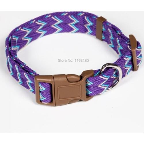 300pcs/lot Cotton Dog Collar Adjustable Quick Release Puppy Collar for Small Medium and Large Dogs