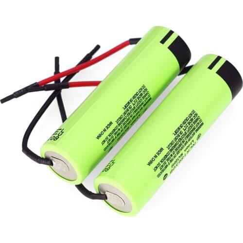 4 PCS... LiitoKala new original NCR18650B 3.7V 3400mAh 18650 Li-Ion Rechargeable Battery Welding Silica gel cable DIY