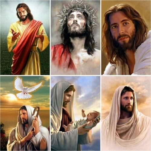 Evershine 5D Diamond Embroidery Full Drill Square Icons Diamond Painting Religion Rhinestones Pictures Diamond Mosaic Portrait