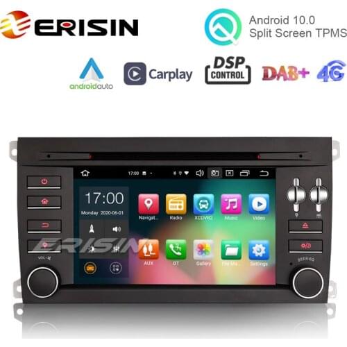 Erisin ES8197S 7" Android 10.0 Car Stereo for Porsche Cayenne DSP CarPlay & Auto GPS TPMS DAB+ 4G Multimedia