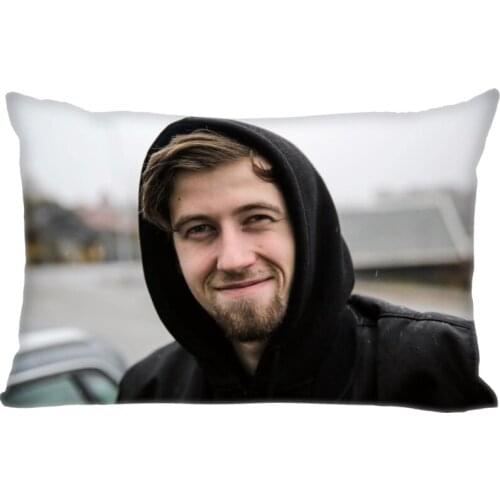 Singer Alan Walker Pillow Cover Bedroom Home Office Decorative Pillowcase Rectangle Zipper Pillow Cases Satin Fabric A12.21
