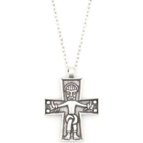SanLan Necklace Pendant Choker Old style Cross pendant Gift For Men Or Women
