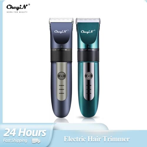 CkeyiN Professional Mens Hair Clipper Electric Hair Trimmer Grooming Low Noise Cutter Mower Blade Adult Beard Razor Limit Comb