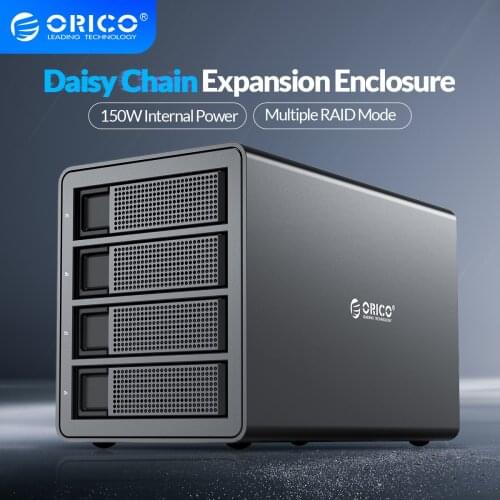 ORICO 35 Series 4 Bay HDD Docking Station 64TB With Raid 10Gbps 150W Built-in Power Hard Drive Case For 2.5 3.5 Inch Hard Drive