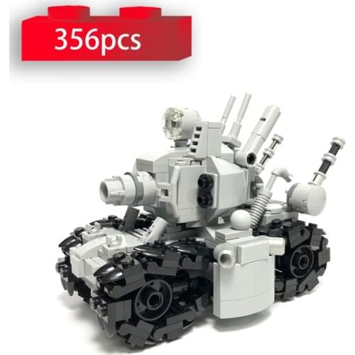 Action Figure Metal Slug Super Vehicle 001 Assembled Model Building Blocks Military Tank Car Bricks Kit Figures Toys MOC-24110