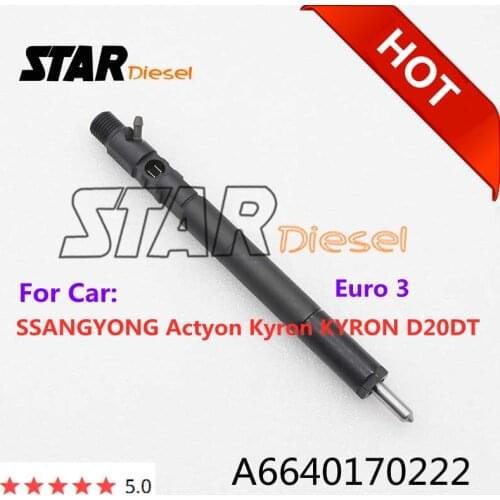 Euro 3 Injection A6640170222 Fuel Sprayer Nozzle a6640170222 Injector For SSANGYONG Actyon Kyron KYRON D20DT CHINESE