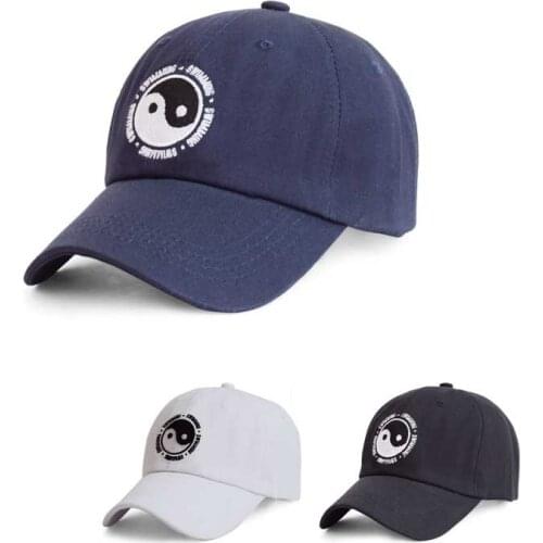 Embroidered baseball Cap Letter SWIMMING Peaked cap Men Women Casual Mac Miller Sun hat Black White Navy 100% Cotton