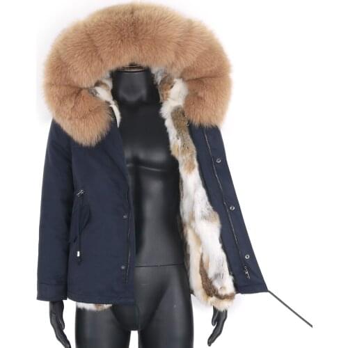 2021 Winter Jacket Men Short Parka 7XL Waterproof Natural Raccoon Fur Hood Real Fur Coat Outerwear Detachable Streetwear