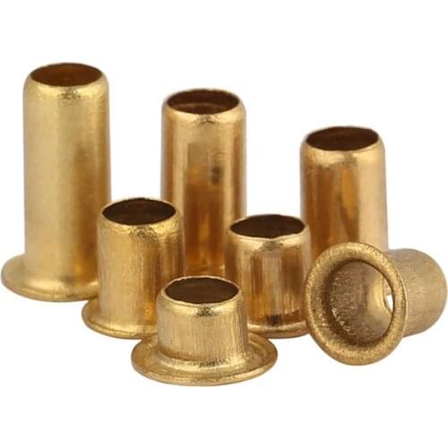 Eyelets Vias Brass Hollow Tubular Rivets M2.5 3