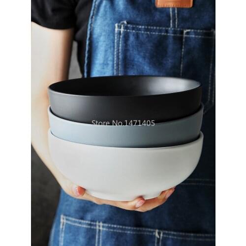 Eating Noodles Bowl Ramen Instant Noodle Bowl Household Ceramic Large Soup Bowl Creative Personality Japanese Nordic Tableware